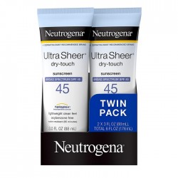 Neutrogena Ultra Sheer Dry Touch Sunscreen Broad Spectrum SPF 45 Twin Pack